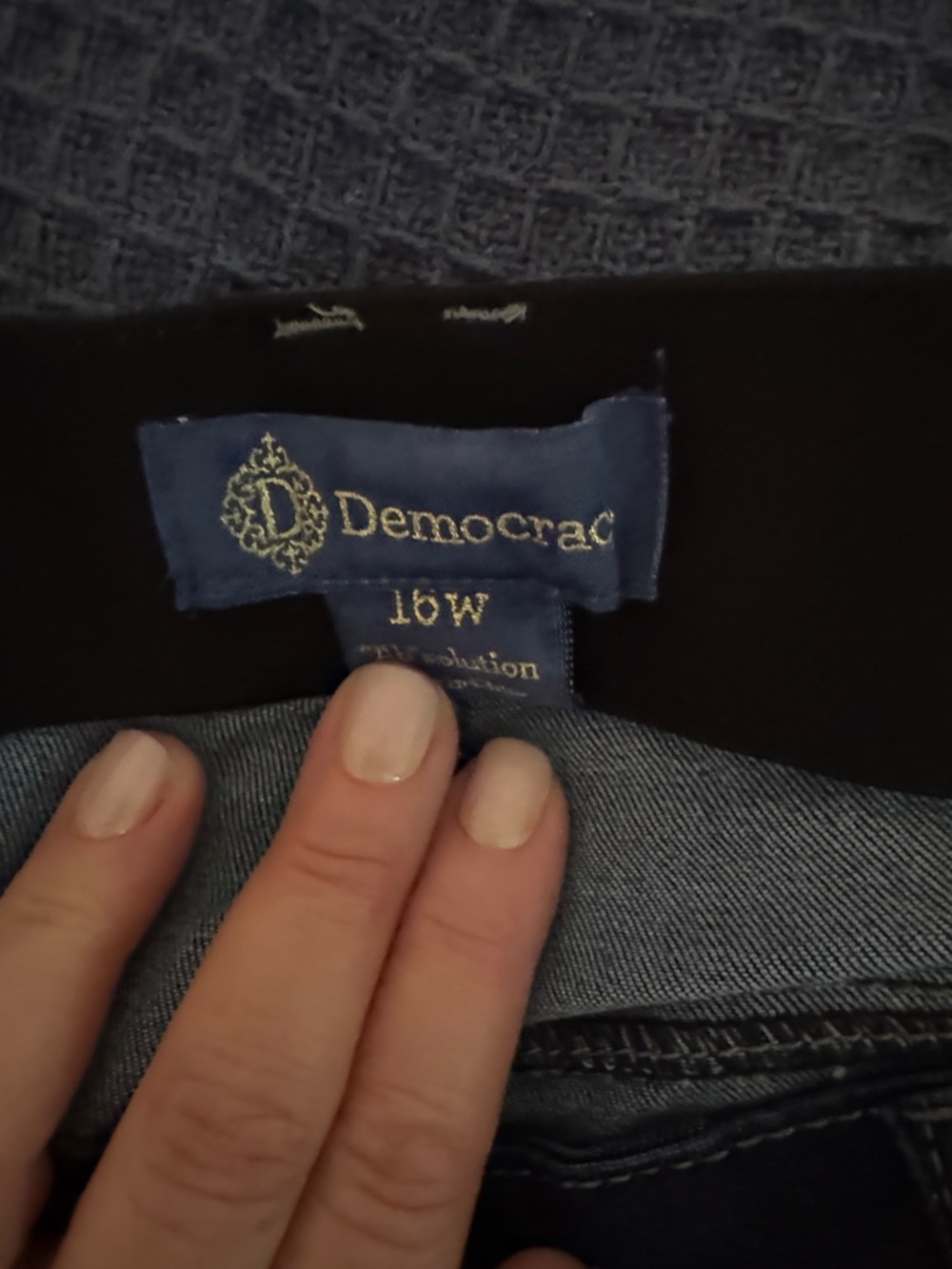 Democracy Jeri "Ab"solution High Rise Skinny Jeans - Dark Wash - Size 16W - Picture 2 of 4